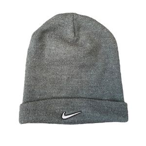 Vintage Youth 1990s Grey Nike Check Beanie